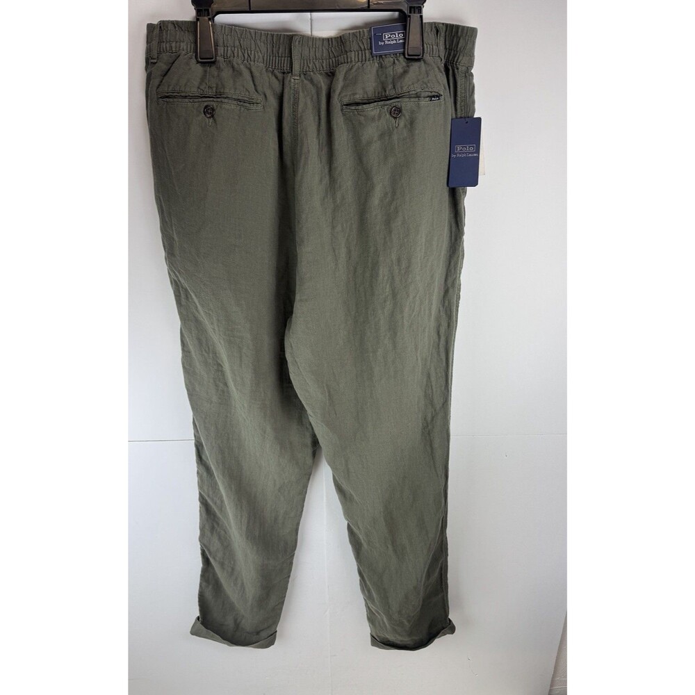 Polo Ralph Lauren Lateef Slim Tapered Fit Linen Pants Sz: XXL - Picture 7 of 10